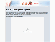 Tablet Screenshot of nadh-ratgeber.com